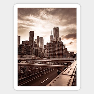 Manhattan Skyline Brooklyn Bridge New York City Magnet